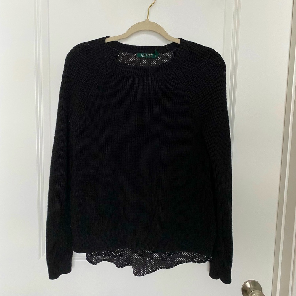 Ralph Lauren Cable Knit Sweater with Underlay